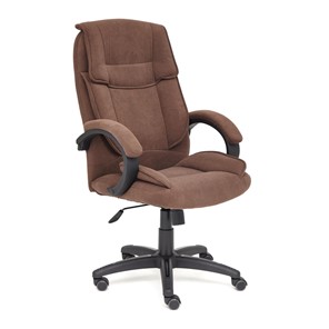 Кресло компьютерное OREON флок, коричневый, арт.13776 в Миассе