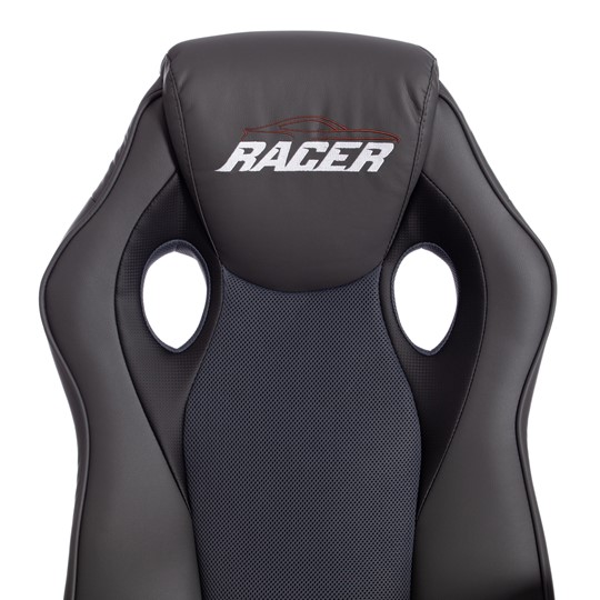 Кресло RACER GT new кож/зам/ткань, металлик/серый, арт.13251 в Челябинске - изображение 6
