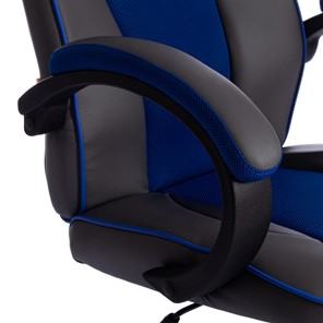 Компьютерное кресло RACER GT new кож/зам/ткань, металлик/синий, арт.13252 в Челябинске - предосмотр 9
