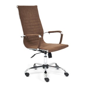 Кресло компьютерное URBAN флок, коричневый, арт.14434 в Миассе