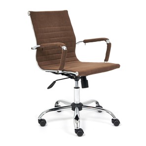 Компьютерное кресло URBAN-LOW флок, коричневый, арт.14446 в Магнитогорске