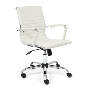 Кресло компьютерное URBAN-LOW кож/зам, белый, арт.14454 в Миассе