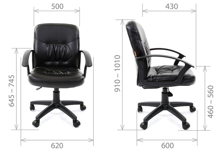 Офисное кресло CHAIRMAN 651 ЭКО черное в Златоусте - изображение 3