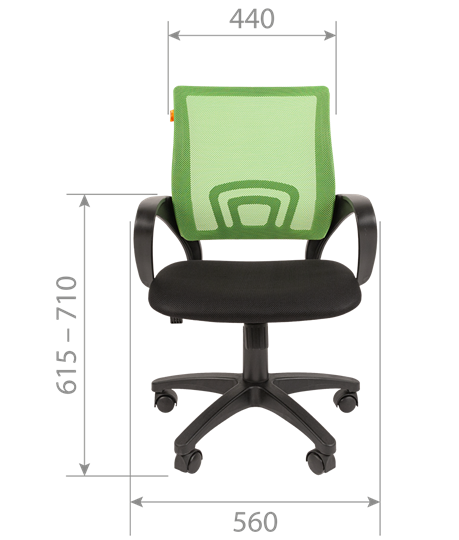Офисное кресло CHAIRMAN 696 black Сетчатый акрил DW62 черный в Миассе - изображение 3