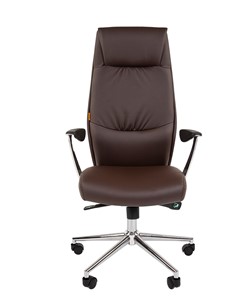 Компьютерное кресло CHAIRMAN Vista Экокожа премиум коричневая (vista) в Златоусте - предосмотр 3