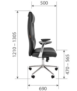 Компьютерное кресло CHAIRMAN Vista Экокожа премиум коричневая (vista) в Миассе - предосмотр 6