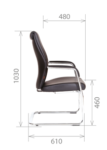 Офисное кресло CHAIRMAN Vista V Экокожа премиум коричневая (vista) в Миассе - предосмотр 2