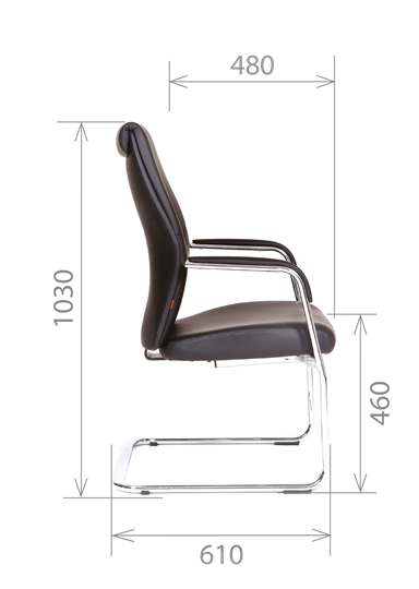 Офисное кресло CHAIRMAN Vista V Экокожа премиум коричневая (vista) в Миассе - изображение 2