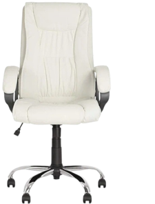 Офисное кресло ELLY (CHR68) экокожа ECO-50, белая в Челябинске - предосмотр