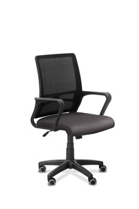 Кресло офисное Акцент, сетка YM/ткань Bahama / черная/серая в Магнитогорске
