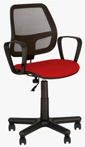 Офисное кресло ALFA GTP (PM60) CAGLIARI черный, красный в Челябинске