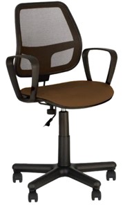 Кресло компьютерное ALFA GTP (PM60) CAGLIARI черный,коричневый в Челябинске