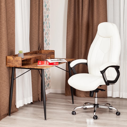 Компьютерное кресло BOSS Lux, кож/зам, белый, арт.21152 в Челябинске - изображение 11