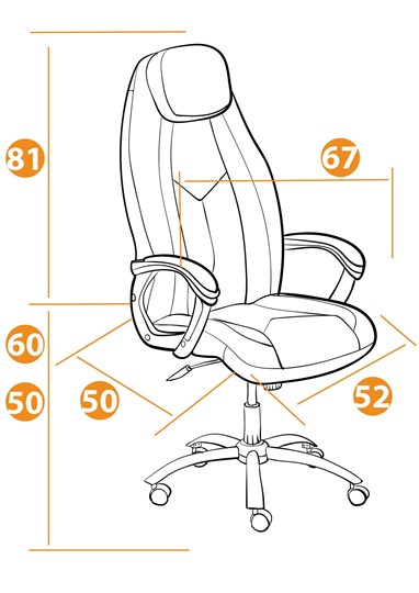 Компьютерное кресло BOSS Lux, кож/зам, белый, арт.21152 в Челябинске - изображение 12