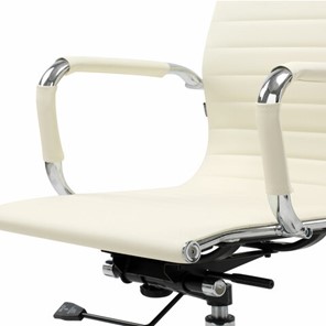 Кресло офисное BRABIX "Energy EX-509", экокожа, хром, бежевое, 531166 в Миассе - предосмотр 4