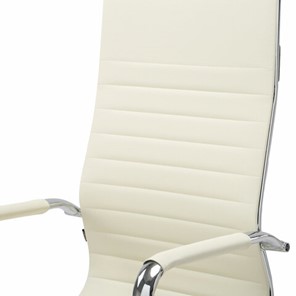 Кресло офисное BRABIX "Energy EX-509", экокожа, хром, бежевое, 531166 в Миассе - предосмотр 5
