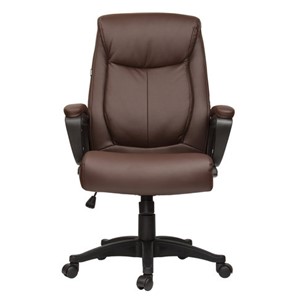 Кресло офисное BRABIX "Enter EX-511", экокожа, коричневое, 531163 в Челябинске - предосмотр 3