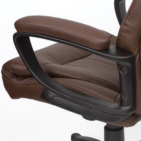 Кресло офисное BRABIX "Enter EX-511", экокожа, коричневое, 531163 в Челябинске - изображение 10