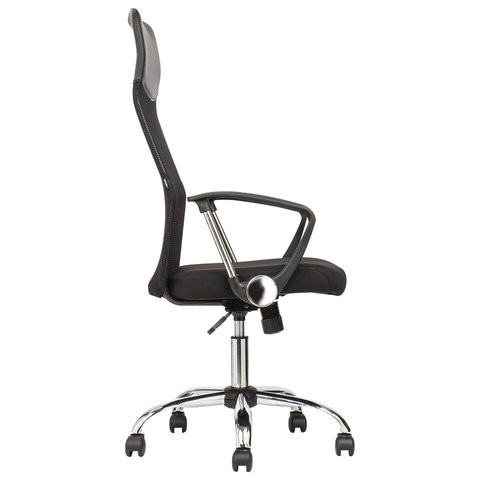 Офисное кресло BRABIX "Flash MG-302", с подлокотниками, хром, черное, 530867 в Миассе - изображение 2