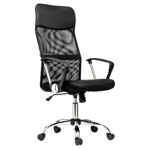 Офисное кресло BRABIX "Flash MG-302", с подлокотниками, хром, черное, 530867 в Златоусте