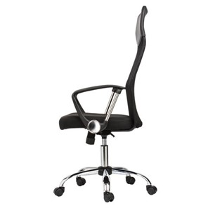 Офисное кресло BRABIX "Flash MG-302", с подлокотниками, хром, черное, 530867 в Миассе - предосмотр 4