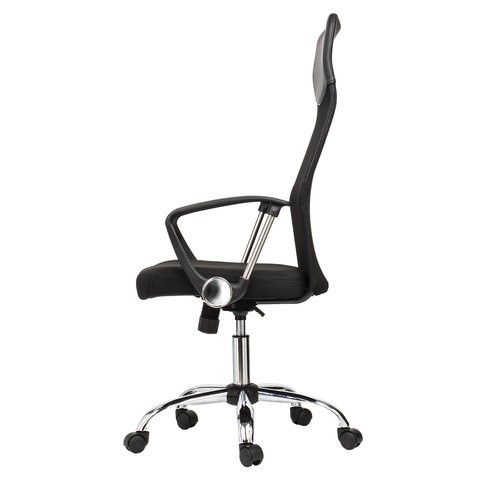 Офисное кресло BRABIX "Flash MG-302", с подлокотниками, хром, черное, 530867 в Миассе - изображение 4