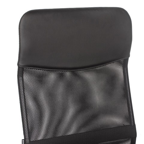 Офисное кресло BRABIX "Flash MG-302", с подлокотниками, хром, черное, 530867 в Миассе - изображение 7