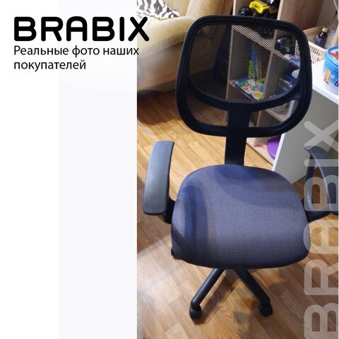 Компьютерное кресло Brabix Flip MG-305 (ткань TW, серое/черное) 531951 в Челябинске - изображение 15