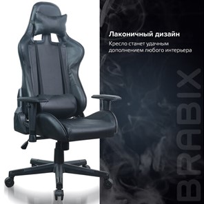 Кресло Brabix GT Carbon GM-115 (две подушки, экокожа, черное) 531932 в Миассе - предосмотр 17