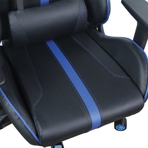 Компьютерное кресло BRABIX "GT Carbon GM-120", две подушки, экокожа, черное/синее, 531930 в Челябинске - предосмотр 10