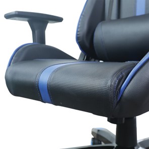 Компьютерное кресло BRABIX "GT Carbon GM-120", две подушки, экокожа, черное/синее, 531930 в Челябинске - предосмотр 11