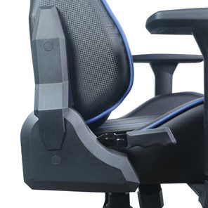 Компьютерное кресло BRABIX "GT Carbon GM-120", две подушки, экокожа, черное/синее, 531930 в Челябинске - предосмотр 14