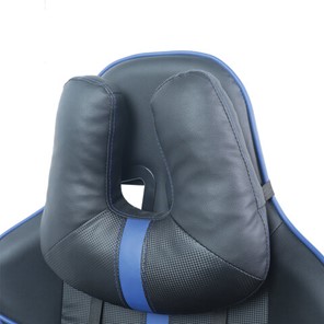 Компьютерное кресло BRABIX "GT Carbon GM-120", две подушки, экокожа, черное/синее, 531930 в Челябинске - предосмотр 8