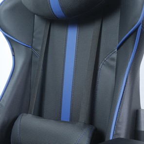 Компьютерное кресло BRABIX "GT Carbon GM-120", две подушки, экокожа, черное/синее, 531930 в Челябинске - предосмотр 9