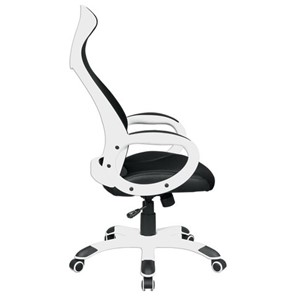 Компьютерное кресло Brabix Premium Genesis EX-517 (пластик белый, ткань/экокожа/сетка черная) 531573 в Челябинске - предосмотр 2