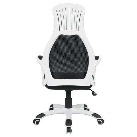 Компьютерное кресло Brabix Premium Genesis EX-517 (пластик белый, ткань/экокожа/сетка черная) 531573 в Челябинске - изображение 4