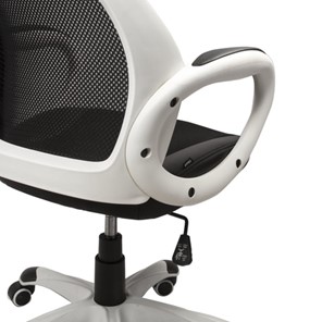 Компьютерное кресло Brabix Premium Genesis EX-517 (пластик белый, ткань/экокожа/сетка черная) 531573 в Челябинске - предосмотр 5