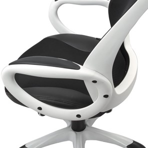 Компьютерное кресло Brabix Premium Genesis EX-517 (пластик белый, ткань/экокожа/сетка черная) 531573 в Челябинске - предосмотр 6