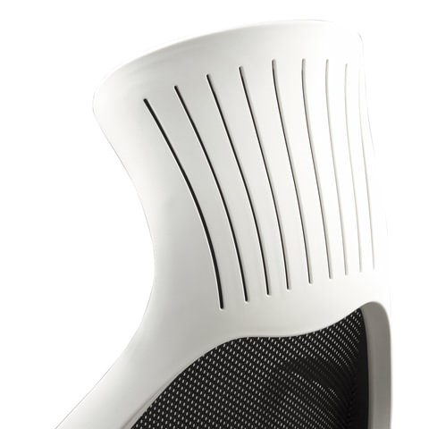 Компьютерное кресло Brabix Premium Genesis EX-517 (пластик белый, ткань/экокожа/сетка черная) 531573 в Челябинске - изображение 8