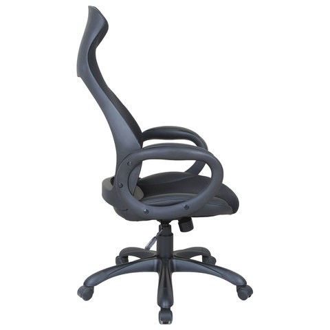 Компьютерное кресло Brabix Premium Genesis EX-517 (пластик черный, ткань/экокожа/сетка черная)   531574 в Челябинске - изображение 2