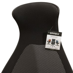 Компьютерное кресло Brabix Premium Genesis EX-517 (пластик черный, ткань/экокожа/сетка черная)   531574 в Челябинске - предосмотр 9