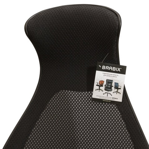 Компьютерное кресло Brabix Premium Genesis EX-517 (пластик черный, ткань/экокожа/сетка черная)   531574 в Челябинске - изображение 9