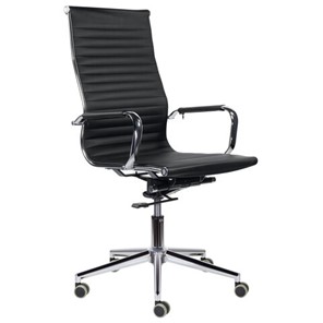 Кресло офисное BRABIX PREMIUM "Intense EX-531", экокожа, хром, черное, 532540 в Миассе
