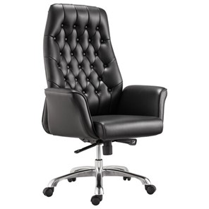 Кресло офисное BRABIX PREMIUM "Legacy EX-750", синхромеханизм, алюминий, экокожа, черное, 532492 в Копейске