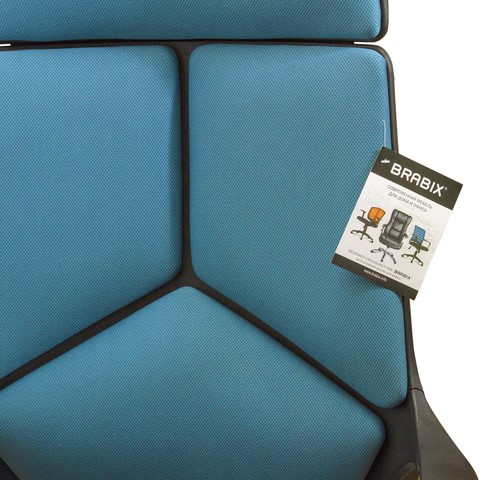 Кресло компьютерное Brabix Premium Prime EX-515 (ткань, голубое) 531568 в Челябинске - изображение 6
