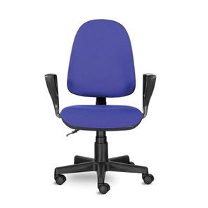 Кресло офисное Brabix Prestige Ergo MG-311 (регулируемая эргономичная спинка, ткань, черно-синее) 531876 в Челябинске - предосмотр 2