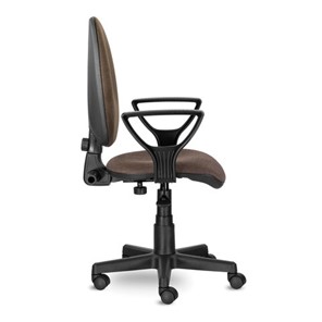 Кресло офисное Brabix Prestige Ergo MG-311 (регулируемая эргономичная спинка, ткань, коричневое) 531875 в Челябинске - предосмотр 1
