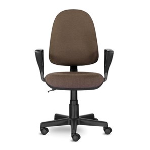 Кресло офисное Brabix Prestige Ergo MG-311 (регулируемая эргономичная спинка, ткань, коричневое) 531875 в Челябинске - предосмотр 2