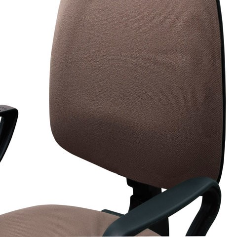 Кресло офисное Brabix Prestige Ergo MG-311 (регулируемая эргономичная спинка, ткань, коричневое) 531875 в Челябинске - изображение 4