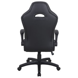 Кресло офисное BRABIX "Skill GM-005", откидные подлокотники, экокожа, черное/белое, 532493 в Челябинске - предосмотр 3